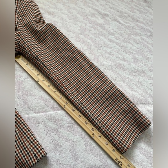 Zara Women's Plaid Check Blazer in Brown and Black - Picture 9 of 13